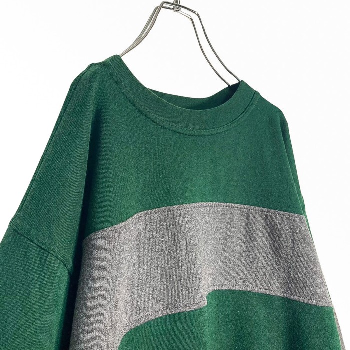 90s BIKE L/S bi-color design sweatshirt | Vintage.City 빈티지숍, 빈티지 코디 정보
