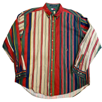 ビンテージ 90年代 トミーヒルフィガー ロゴ刺繍 ボタンダウンシャツ  XL | Vintage.City ヴィンテージ 古着