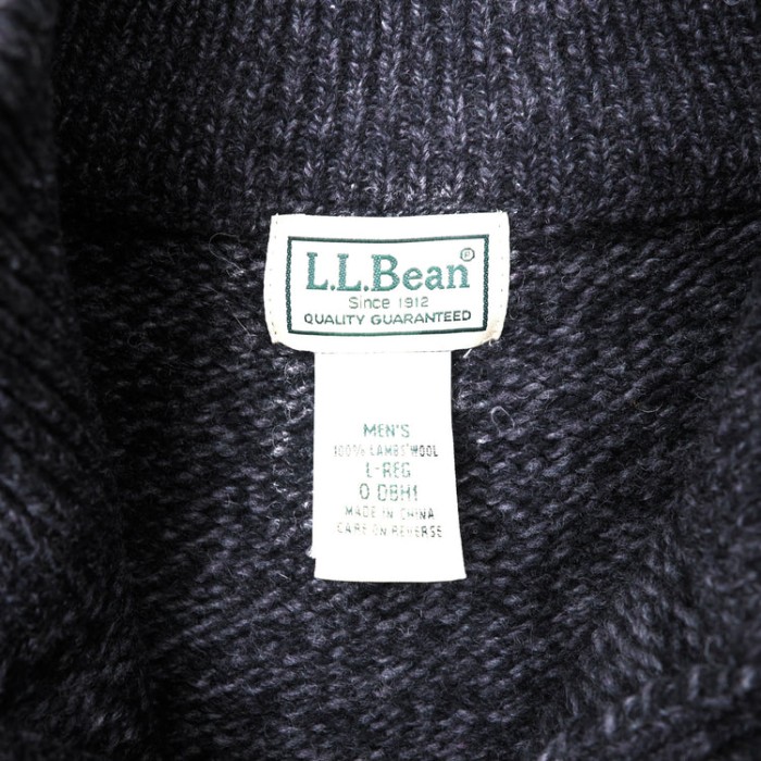 L.L.BEAN ハーフボタンニット セーター L グレー ウール | Vintage.City 古着屋、古着コーデ情報を発信