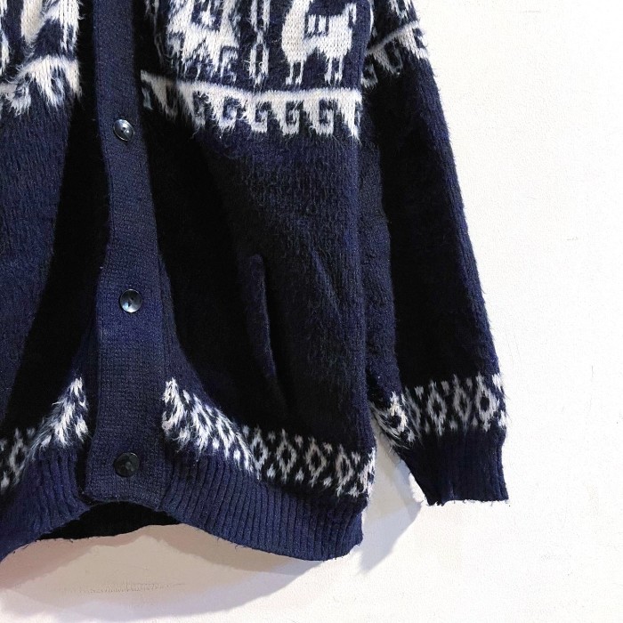 1990's unknown alpaca knit cardigan | Vintage.City 古着屋、古着コーデ情報を発信