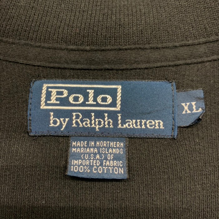 “Ralph Lauren” Half Zip Sweat Shirt BLK | Vintage.City 古着屋、古着コーデ情報を発信