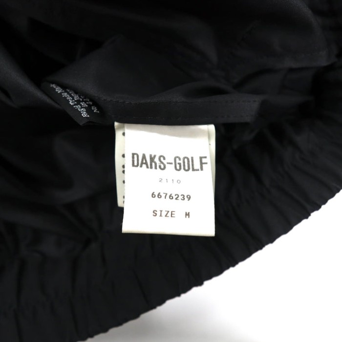 DAKS スウィングトップ M ブラック ポリエステル ロゴ刺繍 日本製 | Vintage.City 古着屋、古着コーデ情報を発信