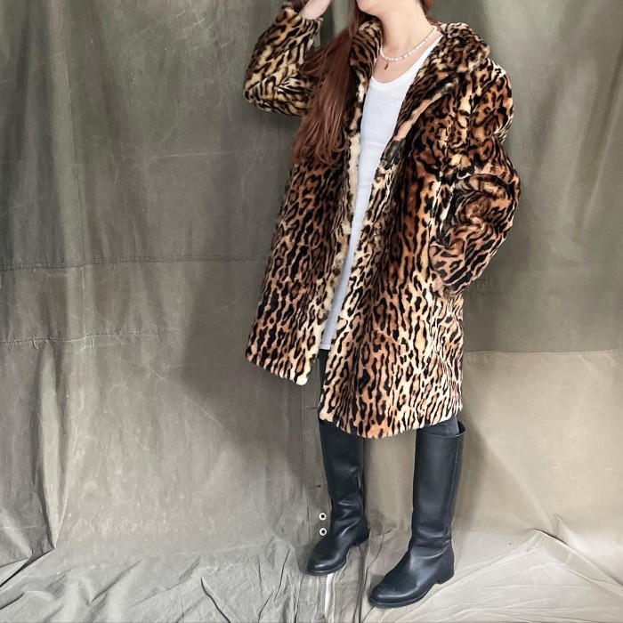 1970s DASCO Leopard pattern Fur coat Hoo | Vintage.City