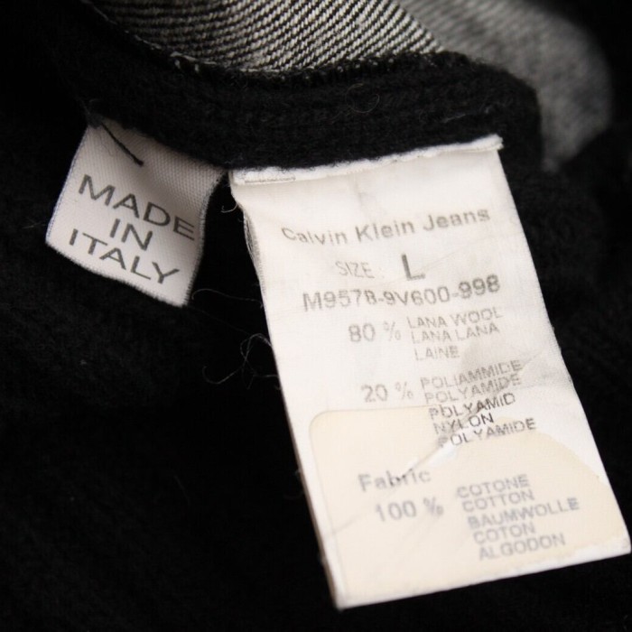 90s Calvin Klein zip-up knit 切替 Italy製 | Vintage.City 빈티지숍, 빈티지 코디 정보