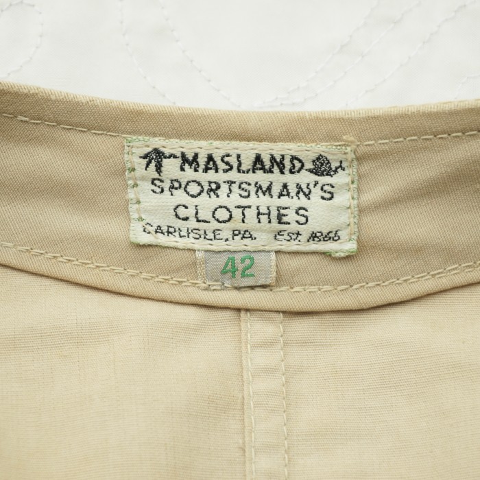 MASLAND 50’s シューティング ハンティング ジャケット レザー切替 | Vintage.City 古着屋、古着コーデ情報を発信