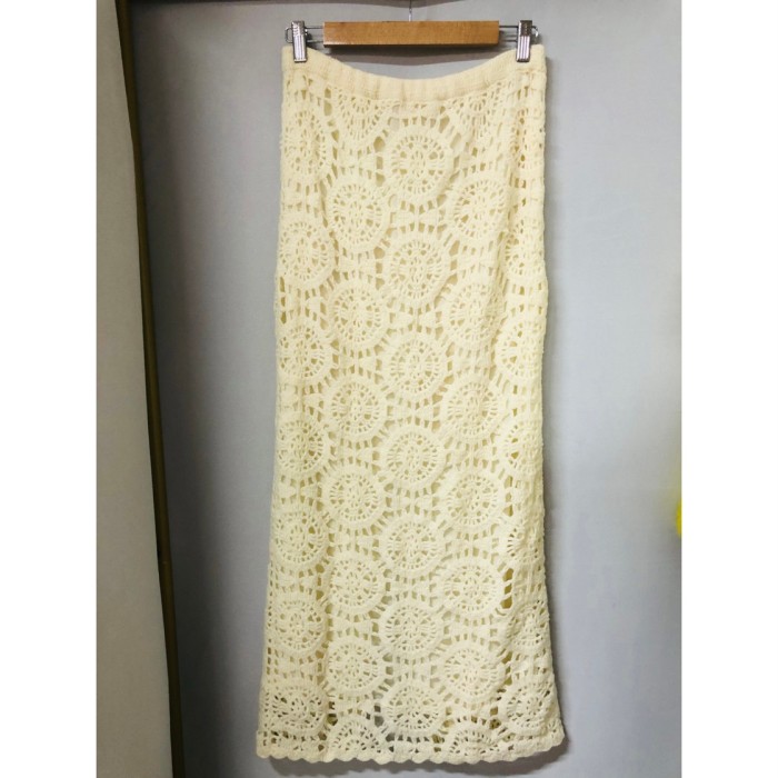 70s Crochet maxi skirt | Vintage.City 빈티지숍, 빈티지 코디 정보