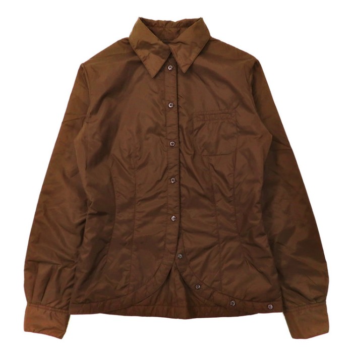 ARMANI COLLEZIONI デザインシャツ 42 ブラウン ナイロン | Vintage.City 古着屋、古着コーデ情報を発信