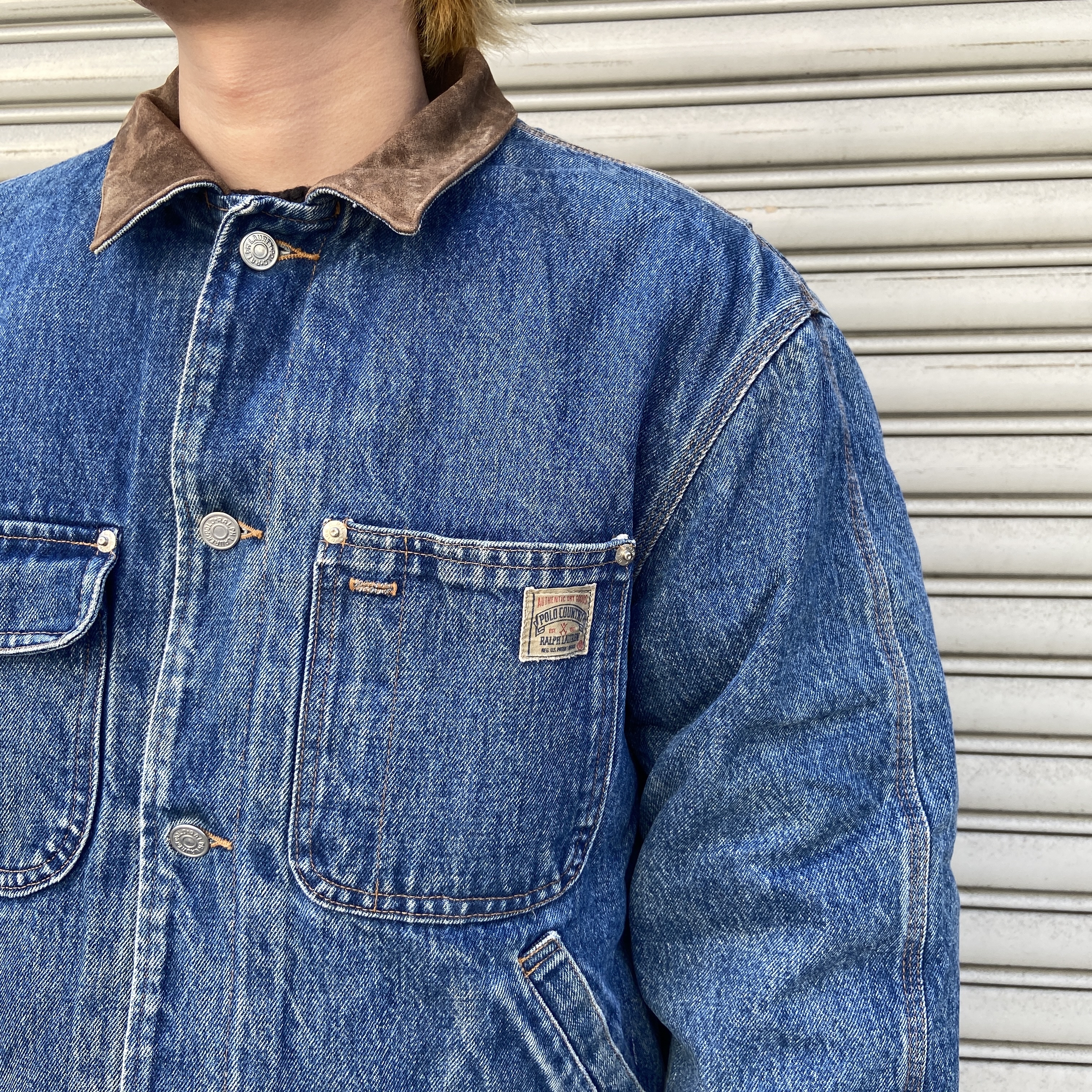 90s POLO COUNTRY Denim Coverall USA製ライトオンス