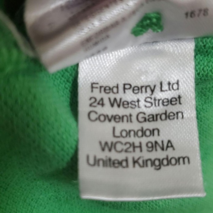 FRED PERRY フレッドペリー 刺繍ロゴ ポロシャツ 緑 グリーン | Vintage.City 빈티지숍, 빈티지 코디 정보