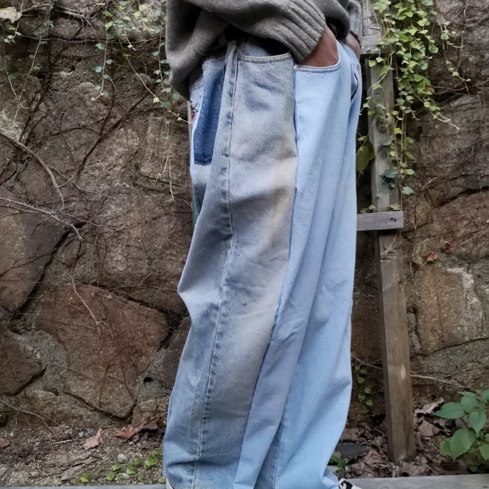 /REMAKE/ yingyang gradation denim pants | Vintage.City 빈티지숍, 빈티지 코디 정보