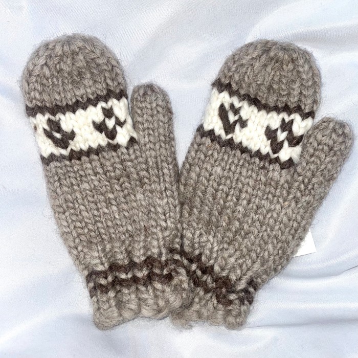 deadstock CANADA handknit mitten | Vintage.City 빈티지숍, 빈티지 코디 정보