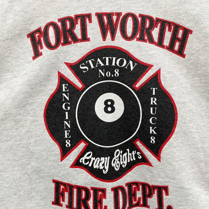“FORT WORTH FIRE DEPT.” Print Sweat SH | Vintage.City 古着屋、古着コーデ情報を発信