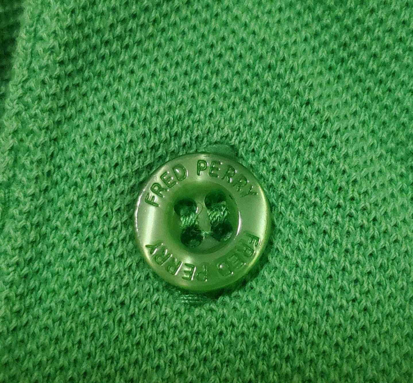 FRED PERRY フレッドペリー 刺繍ロゴ ポロシャツ 緑 グリーン 