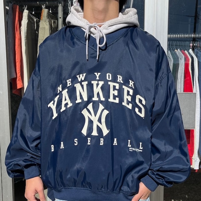 00s MLB ニューヨーク ヤンキース ナイロンプルオーバー プリントロゴ | Vintage.City Vintage Shops, Vintage Fashion Trends