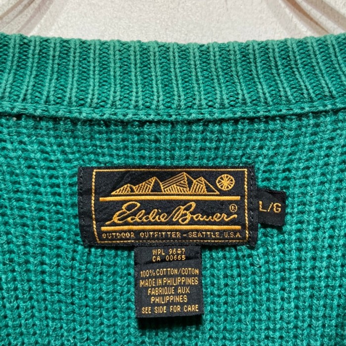 80-90’s “Eddie Bauer“ Plain Cotton Knit | Vintage.City 빈티지숍, 빈티지 코디 정보