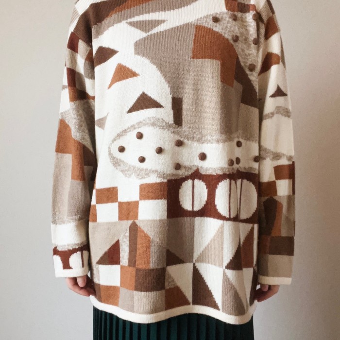 chocoball knit sweater | Vintage.City 빈티지숍, 빈티지 코디 정보