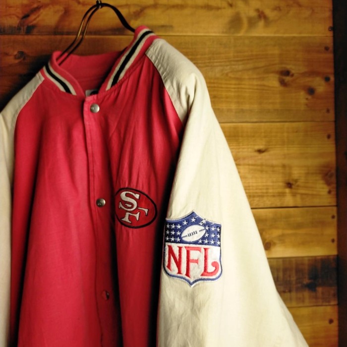 Champion / 49ers Stadium Jacket / USED | Vintage.City 빈티지숍, 빈티지 코디 정보