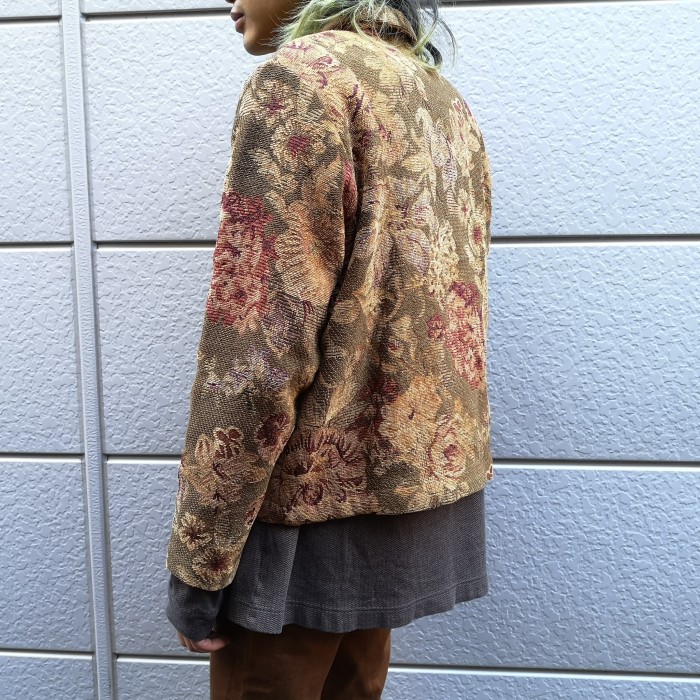 USA jarquard tapestry Jacket | Vintage.City 古着屋、古着コーデ情報を発信
