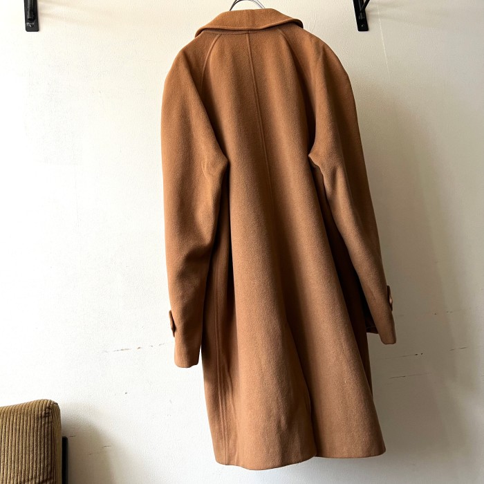 Old Burberry Cashmere Balmacaan Coat | Vintage.City 古着屋、古着コーデ情報を発信