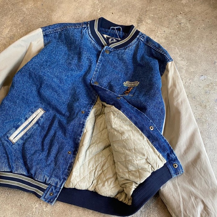 GEAR denim stadium jacket スタジャン | Vintage.City 古着屋、古着コーデ情報を発信