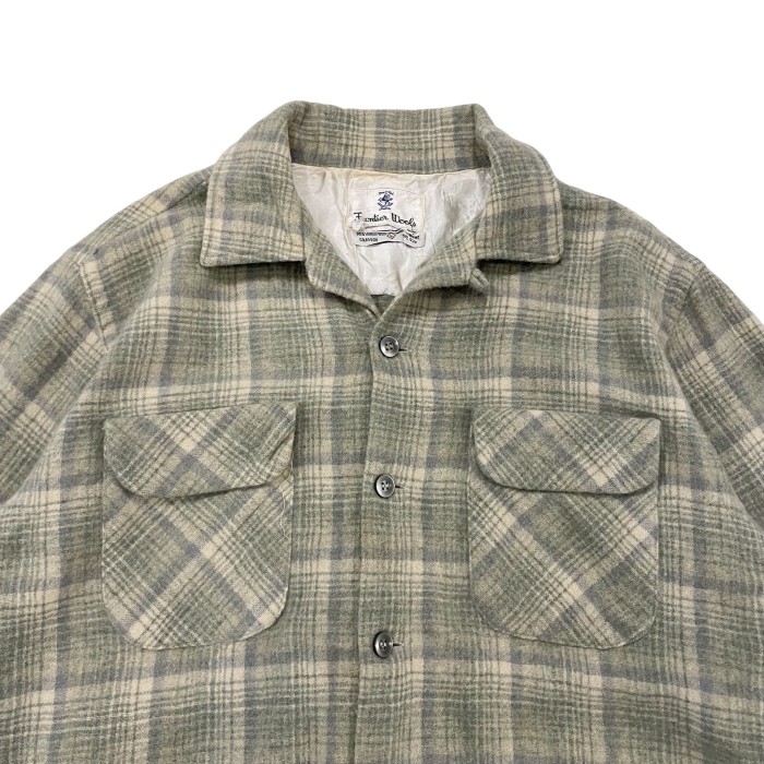1960's~ wool check shirt #A173 | Vintage.City 古着屋、古着コーデ情報を発信