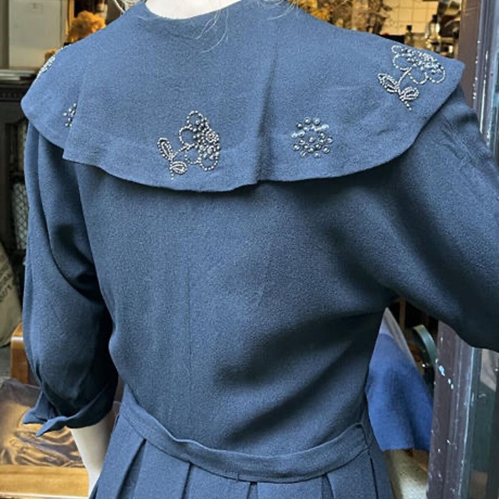 40’s beaded embroidery  one-piece | Vintage.City 古着屋、古着コーデ情報を発信