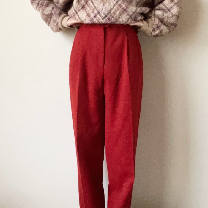 red slacks pants | Vintage.City 빈티지숍, 빈티지 코디 정보