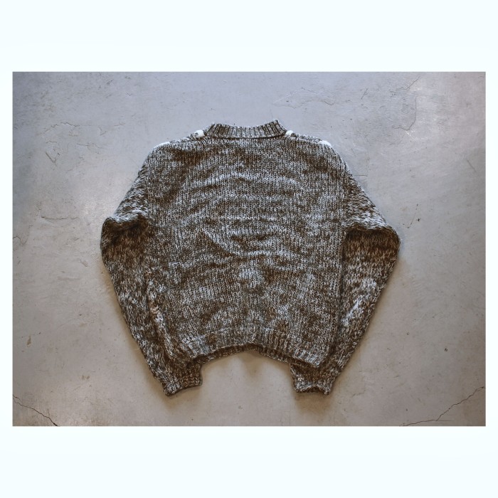 1980s 3D Knit Cable Sweater | Vintage.City 古着屋、古着コーデ情報を発信