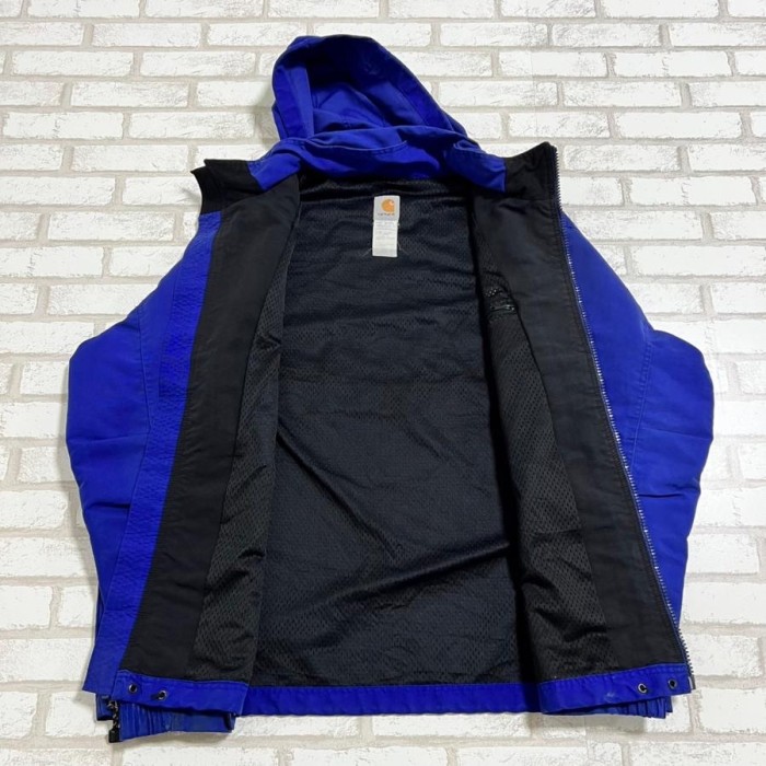 【689】Carhartt フード付フルジップジャケット ブルー Ｍサイズ | Vintage.City 古着屋、古着コーデ情報を発信