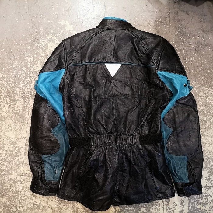 motor 2tone leather jacket | Vintage.City 古着屋、古着コーデ情報を発信