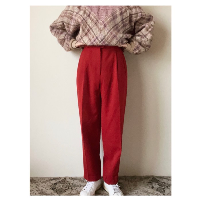 red slacks pants | Vintage.City 빈티지숍, 빈티지 코디 정보
