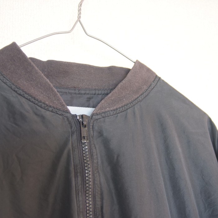 Black Silk Blouson | Vintage.City 古着屋、古着コーデ情報を発信