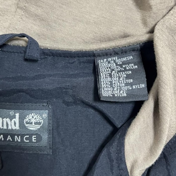 【681】Timberland フード付ナイロンジャケット 黒 XLサイズ | Vintage.City 古着屋、古着コーデ情報を発信