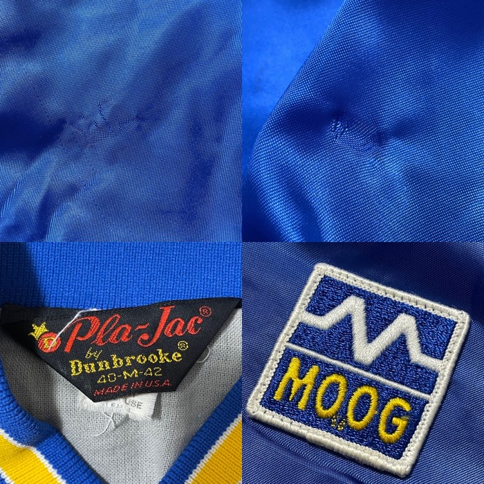 【Dunbrooke】80s USA製 スタジャン ラグラン 刺繍ロゴ M 古着 | Vintage.City 古着屋、古着コーデ情報を発信