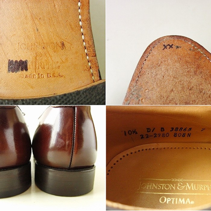 USA製 ジョンストン&マーフィー ストレートチップ 10.5D 28.5cm | Vintage.City 古着屋、古着コーデ情報を発信