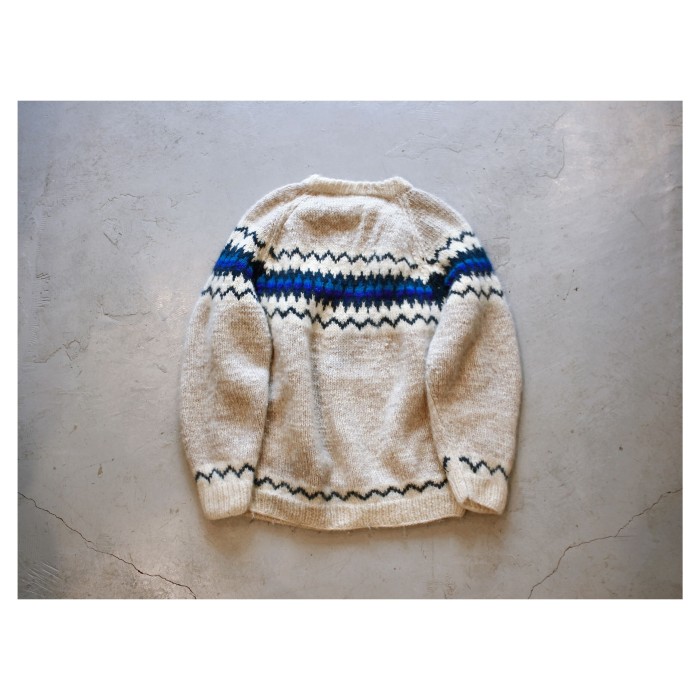 Nepal Vintage Handknit Fairisle Sweater | Vintage.City 빈티지숍, 빈티지 코디 정보