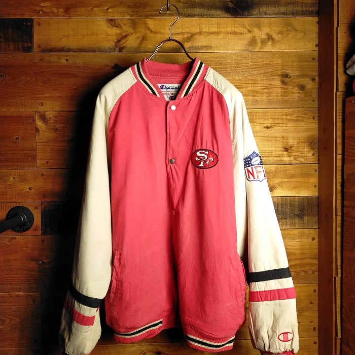 Champion / 49ers Stadium Jacket / USED | Vintage.City 빈티지숍, 빈티지 코디 정보