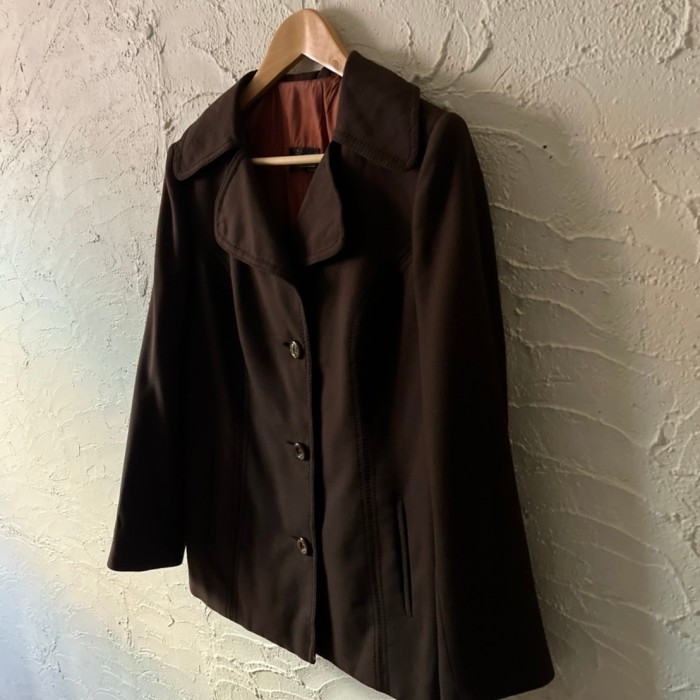 brown tailored jacket | Vintage.City 古着屋、古着コーデ情報を発信