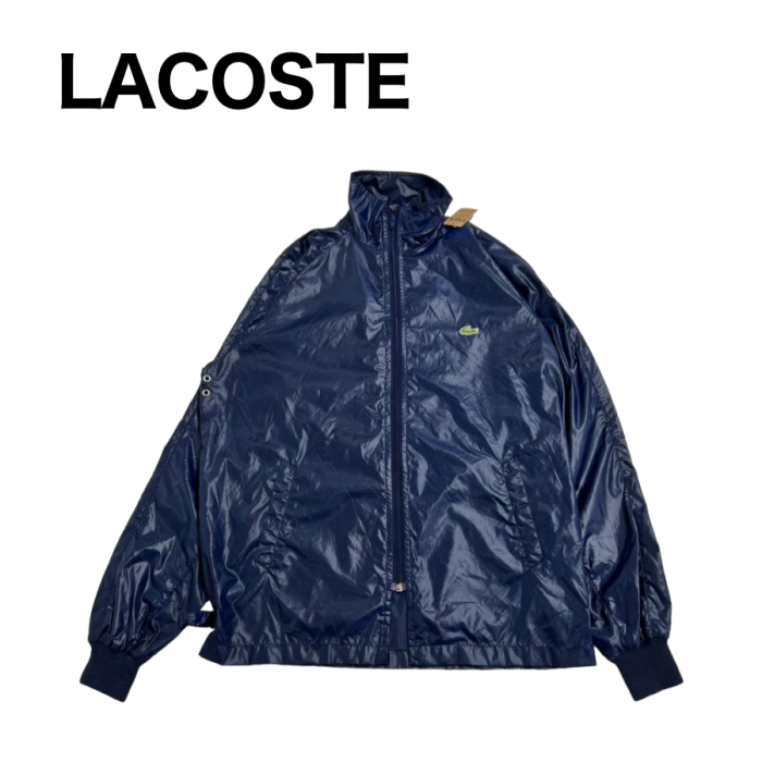 【691】LACOSTE ナイロンジャケット ネイビー Mサイズ | Vintage.City 古着屋、古着コーデ情報を発信