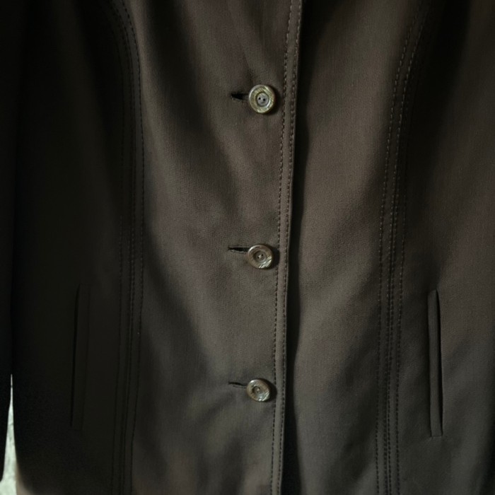 brown tailored jacket | Vintage.City 古着屋、古着コーデ情報を発信