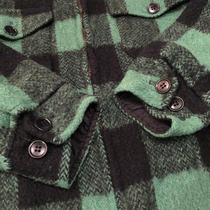 80s～90s unknown/zip up Flannel shirt | Vintage.City 빈티지숍, 빈티지 코디 정보