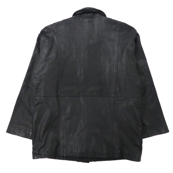 EXALT レザーカーコート M ブラック 羊革 ラムレザー | Vintage.City 古着屋、古着コーデ情報を発信