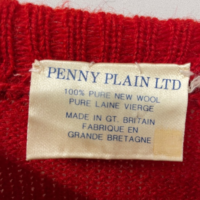 PENNY PLAIN KNIT 総柄　made in GT.BRITAIN | Vintage.City 古着屋、古着コーデ情報を発信