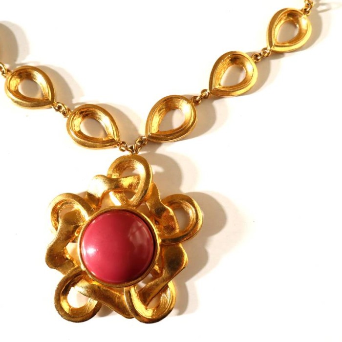 CARITA Paris 80s vintage flower necklace | Vintage.City 빈티지숍, 빈티지 코디 정보