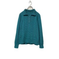 perl button polo knit | Vintage.City ヴィンテージ 古着