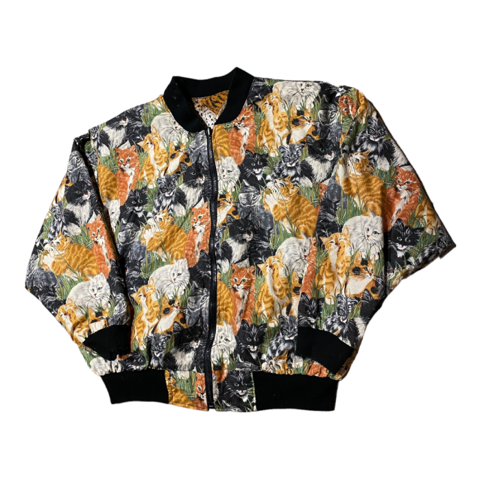 90s animal blouson jacket | Vintage.City 古着屋、古着コーデ情報を発信