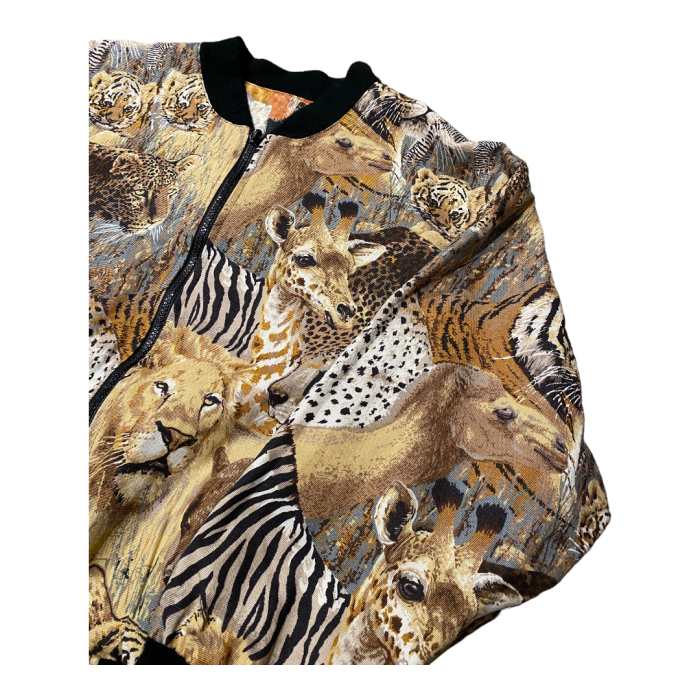 90s animal blouson jacket | Vintage.City Vintage Shops, Vintage Fashion Trends