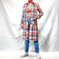 7-80s vintage wool plaid shirt onepiece | Vintage.City ヴィンテージ 古着