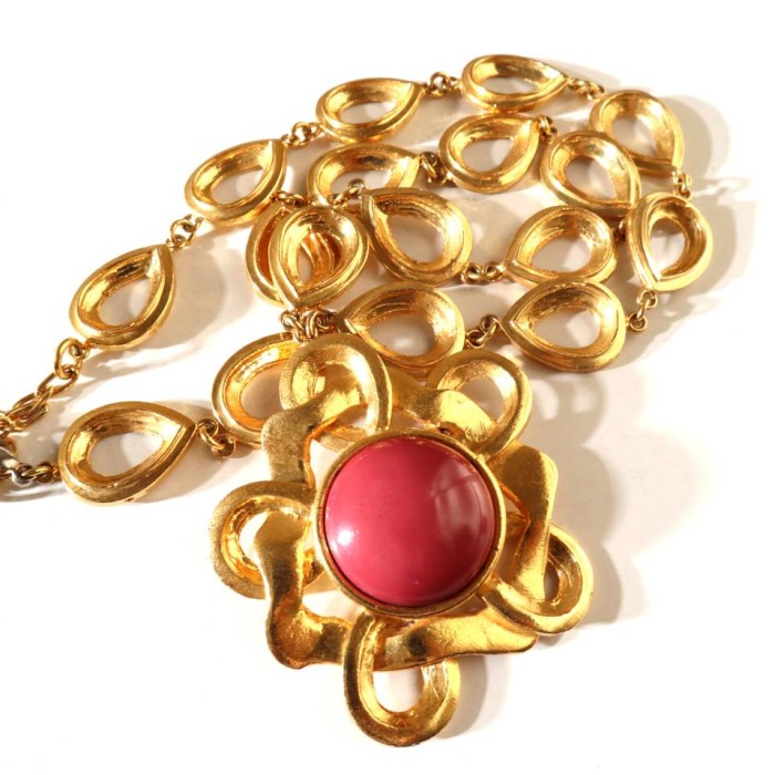 CARITA Paris 80s vintage flower necklace | Vintage.City 빈티지숍, 빈티지 코디 정보