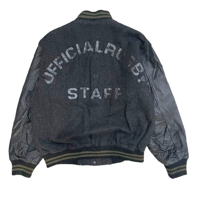 90's leather×wool Stadium Jacket #A200 | Vintage.City Vintage Shops, Vintage Fashion Trends